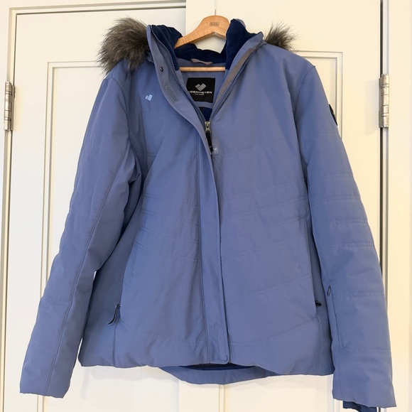 Obermeyer Women's Tuscany Elite Insulated Jacket size 16 XL with fur hood - Picture 3 of 14